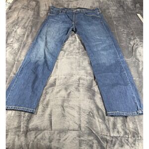 Levi's 505 Regular‎ Fit Jeans Mens W38 L30 Blue Denim Pants Classic Straight Leg